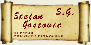 Stefan Gostović vizit kartica